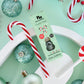 No Nasties Limited Edition Christmas Candy Cane Scented Kids Polish Shimmery Green