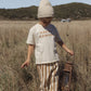 Rylee + Cru Baggy Pant Fawn Pinstripe