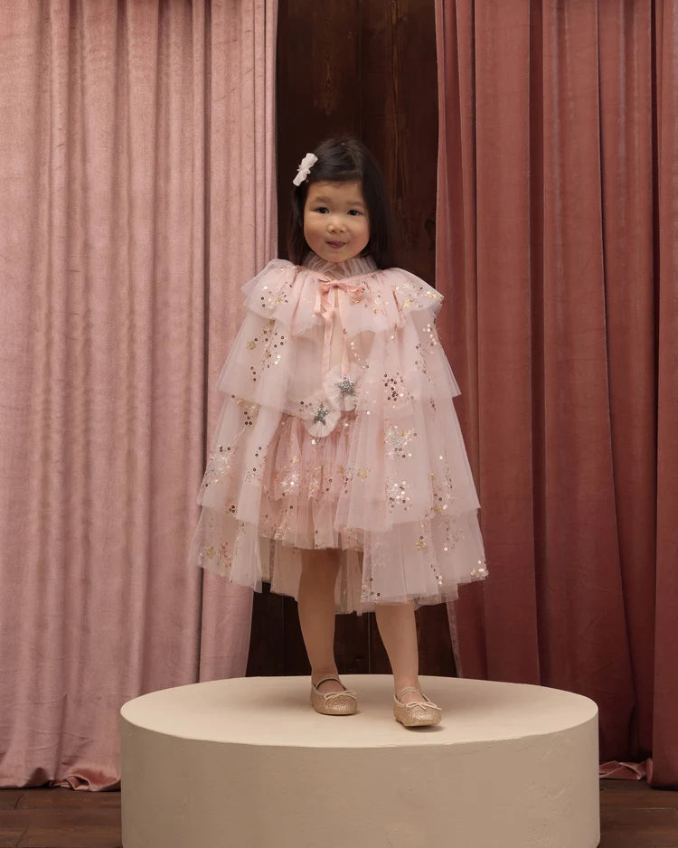 Noralee Tulle Cape Pink