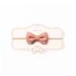 Mrs Ertha Little Bow Headband Clay pink