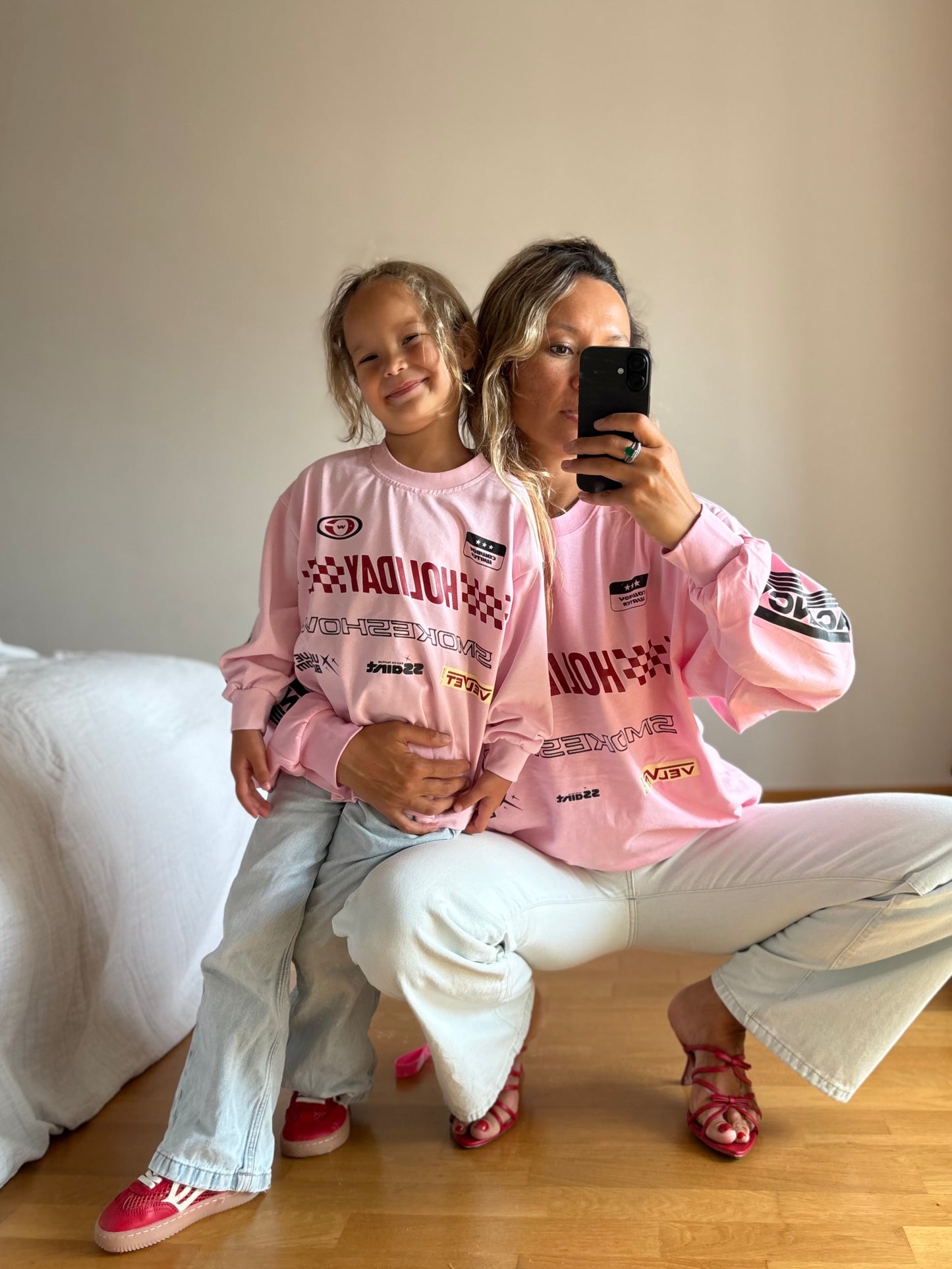 Sśaint Kids Signature Moto Tee Pink