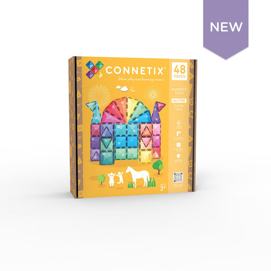 Connetix Tiles Glitter Castle Pack 48 Piece