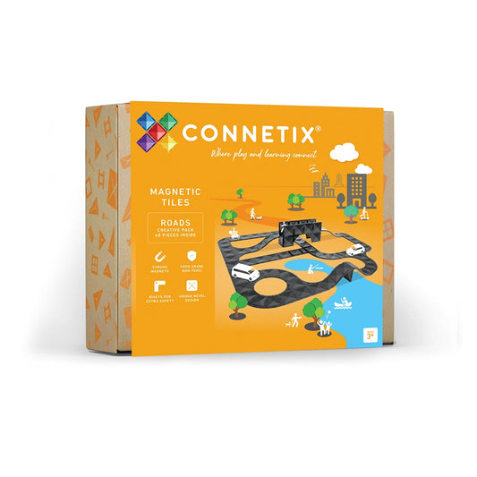 Connetix Tiles Creative Roads Pack 48 Piece