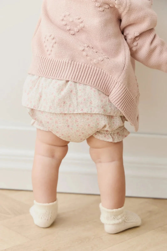Jamie Kay Organic Cotton Frill Bloomer Claudette Rose