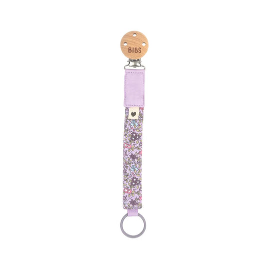 BIBS Liberty Pacifier Clip Chamomile Lawn Violet Sky