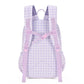 Kinnder Junior Kindy/School Backpack Lilac Gingham