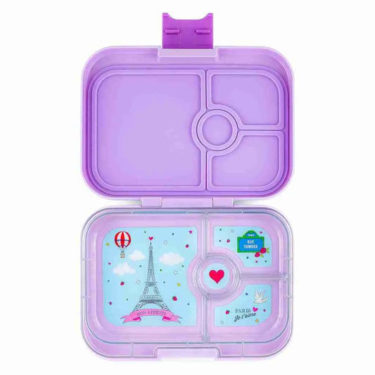 Yumbox 4 Compartment Panino Lulu Purple Je Taime Paris
