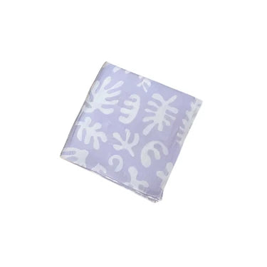 Golden Child - Marine Dream Organic Cotton Baby Swaddle - Lilac