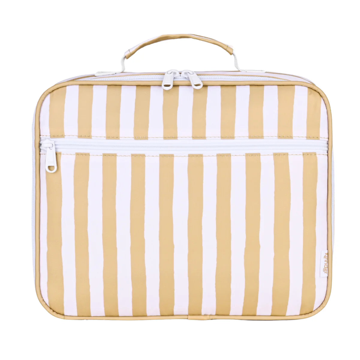 Kinnder Junior Insulated Lunch Bag Mustard Stripe