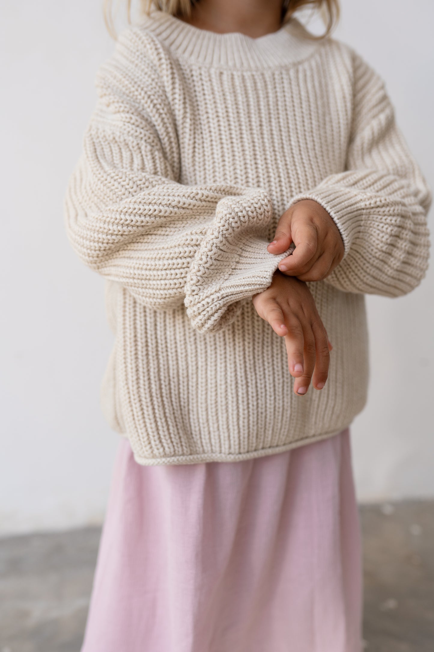 Illoura The Label Chunky Knit Jumper Natural