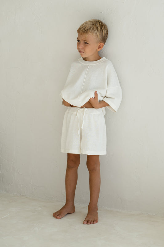 Illoura The Label Thin Knit Shorts Off White