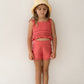 Illoura The Label Crochet Shorts Hibiscus