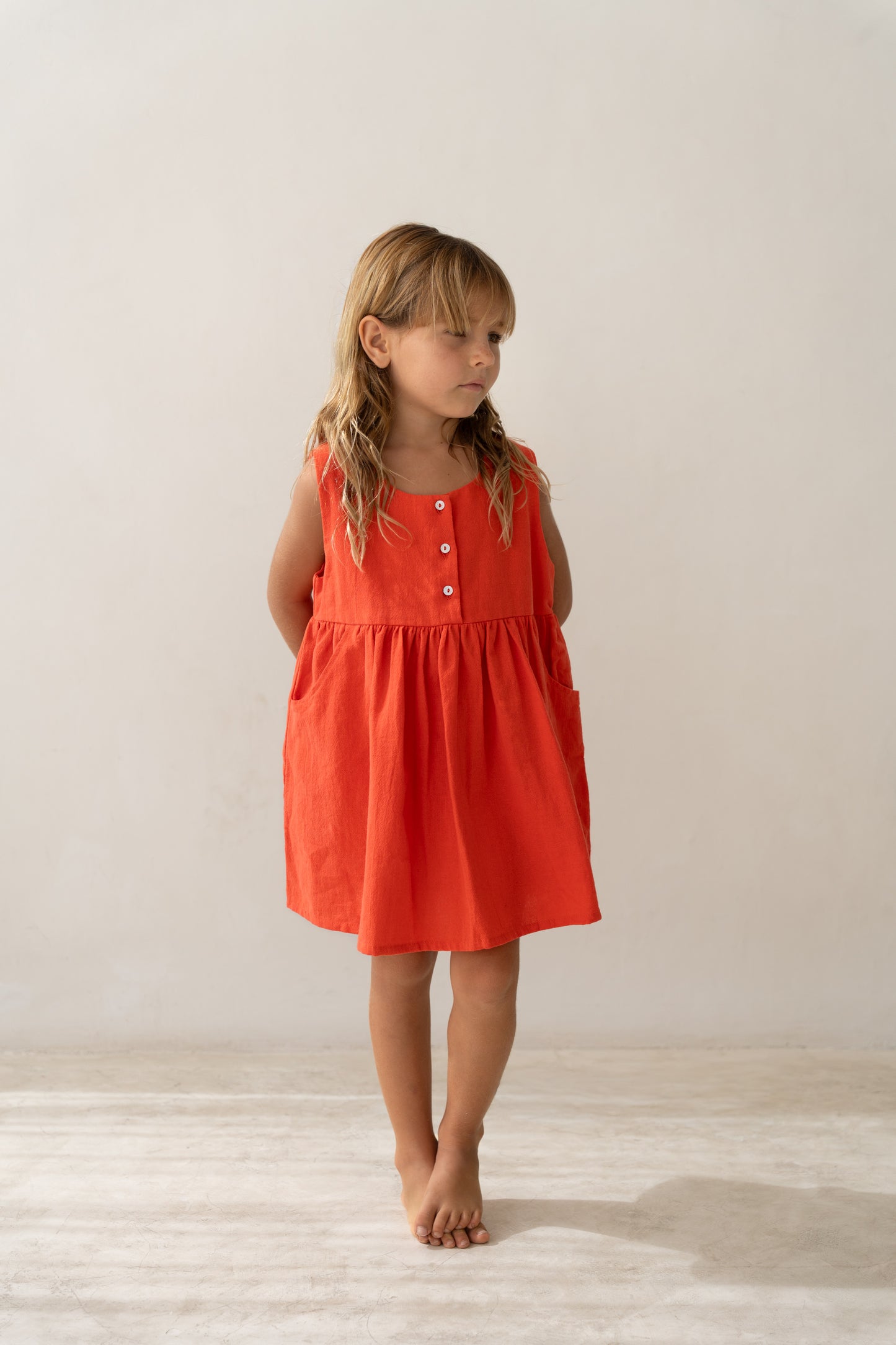 Illoura The Label Della Pinafore Coral