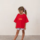 Illoura The Label Live Like Flowers Tee Cherry