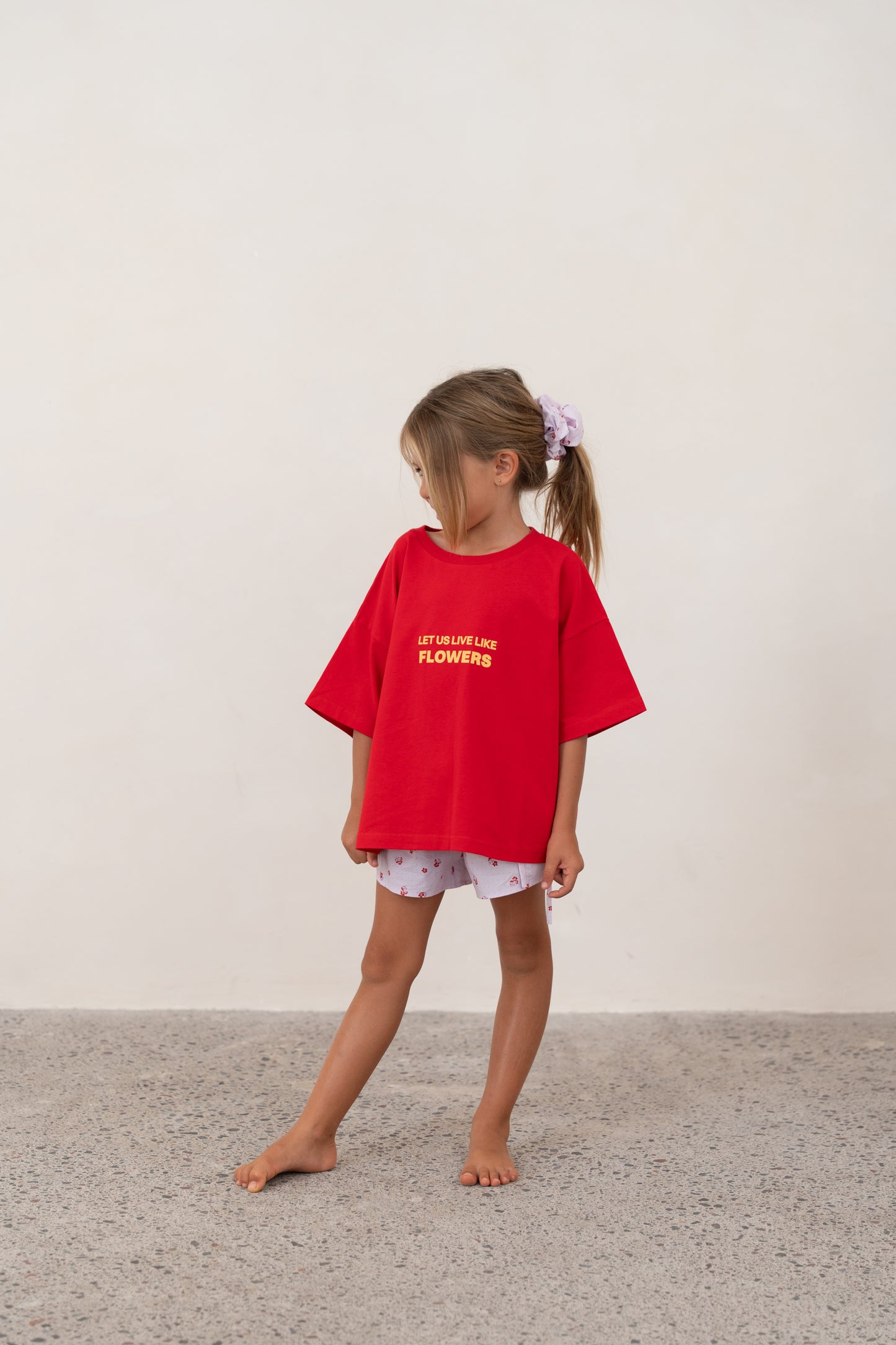 Illoura The Label Live Like Flowers Tee Cherry
