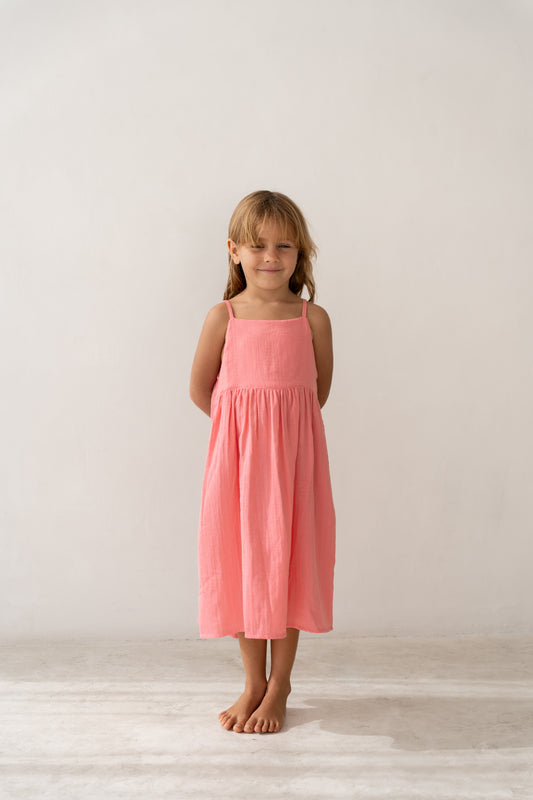 Illoura The Label Field Dress Hibiscus
