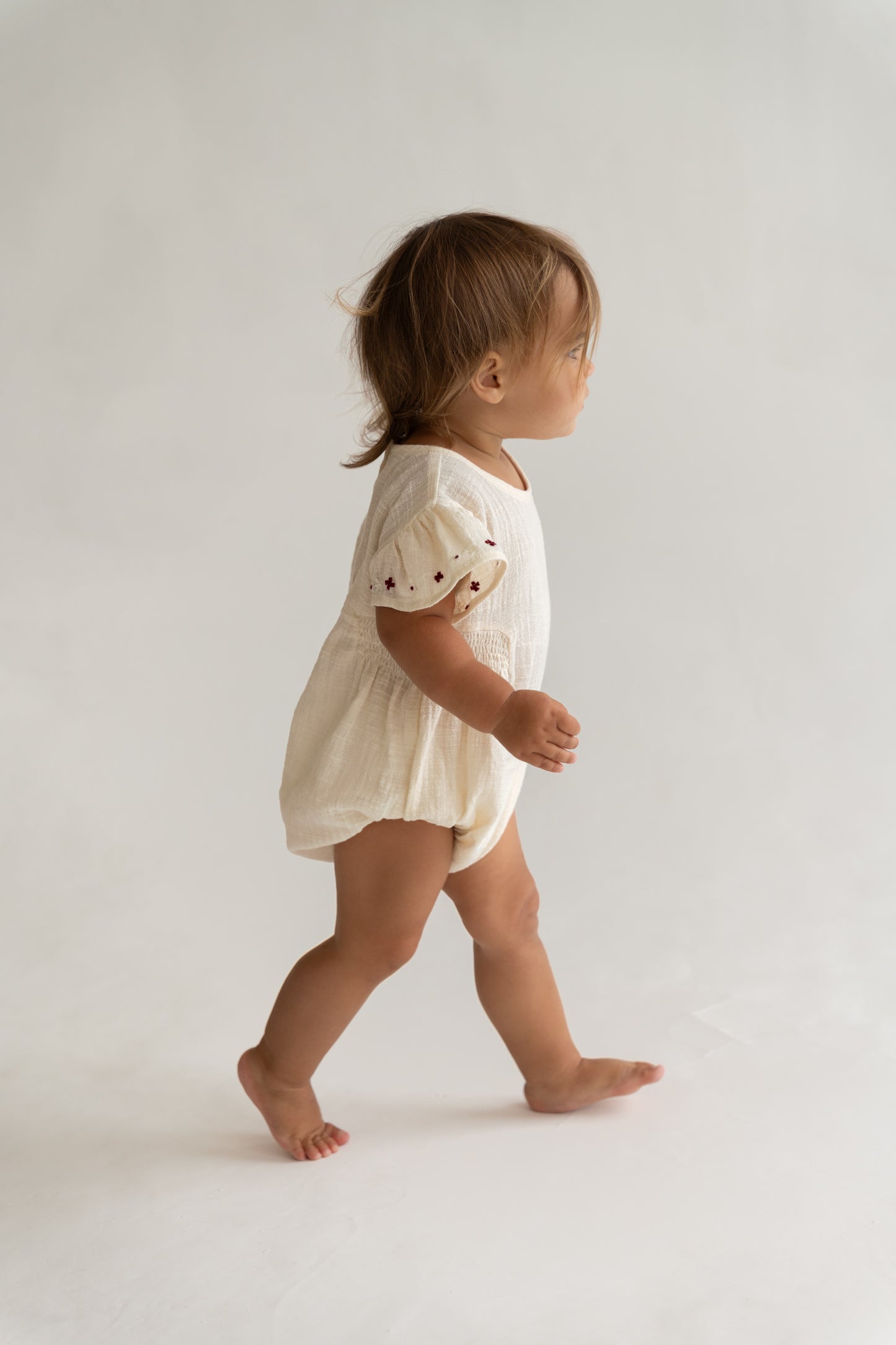 Illoura The Label Blossom Romper Natural