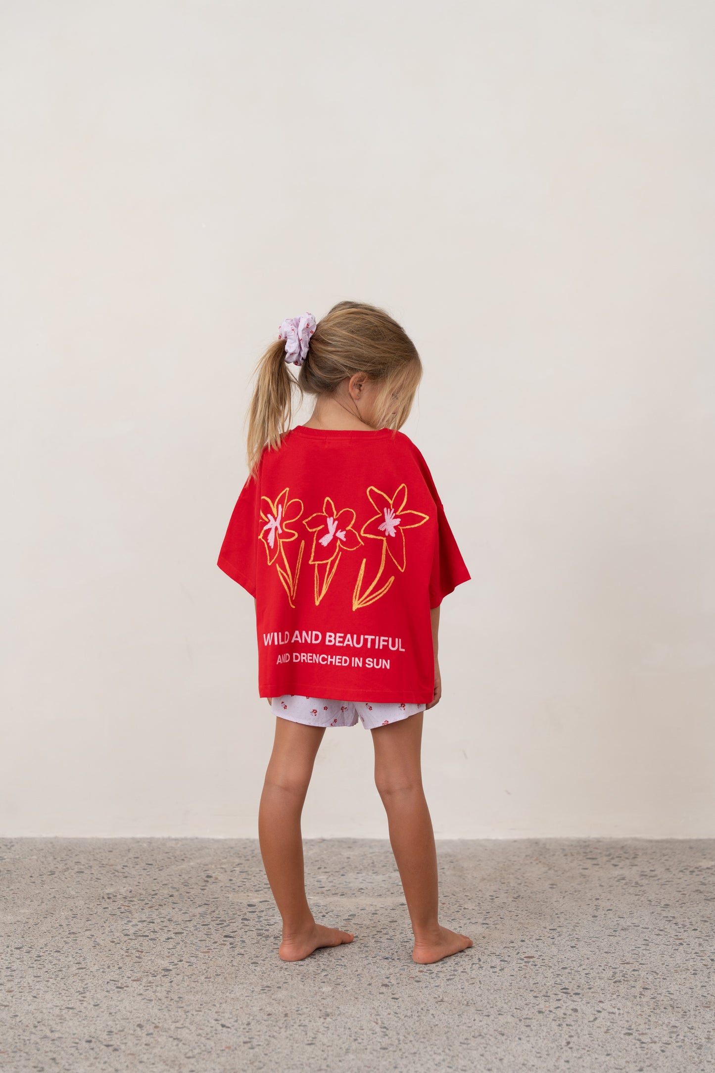 Illoura The Label Live Like Flowers Tee Cherry