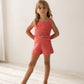 Illoura The Label Crochet Shorts Hibiscus