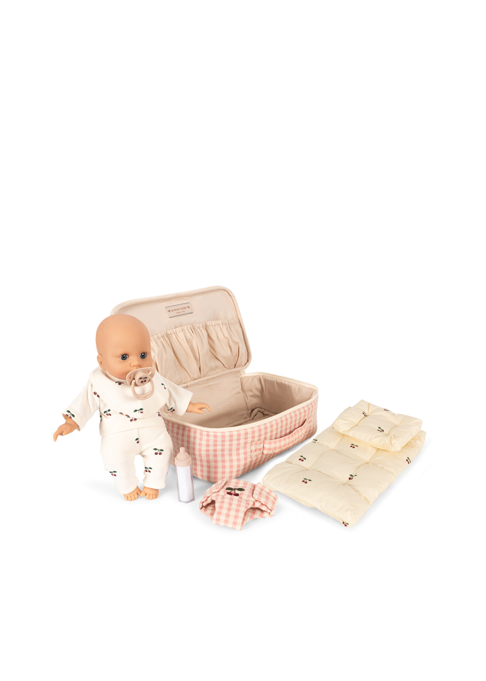 Konges Sløjd Baby Doll Nursery Suitcase Pink Check