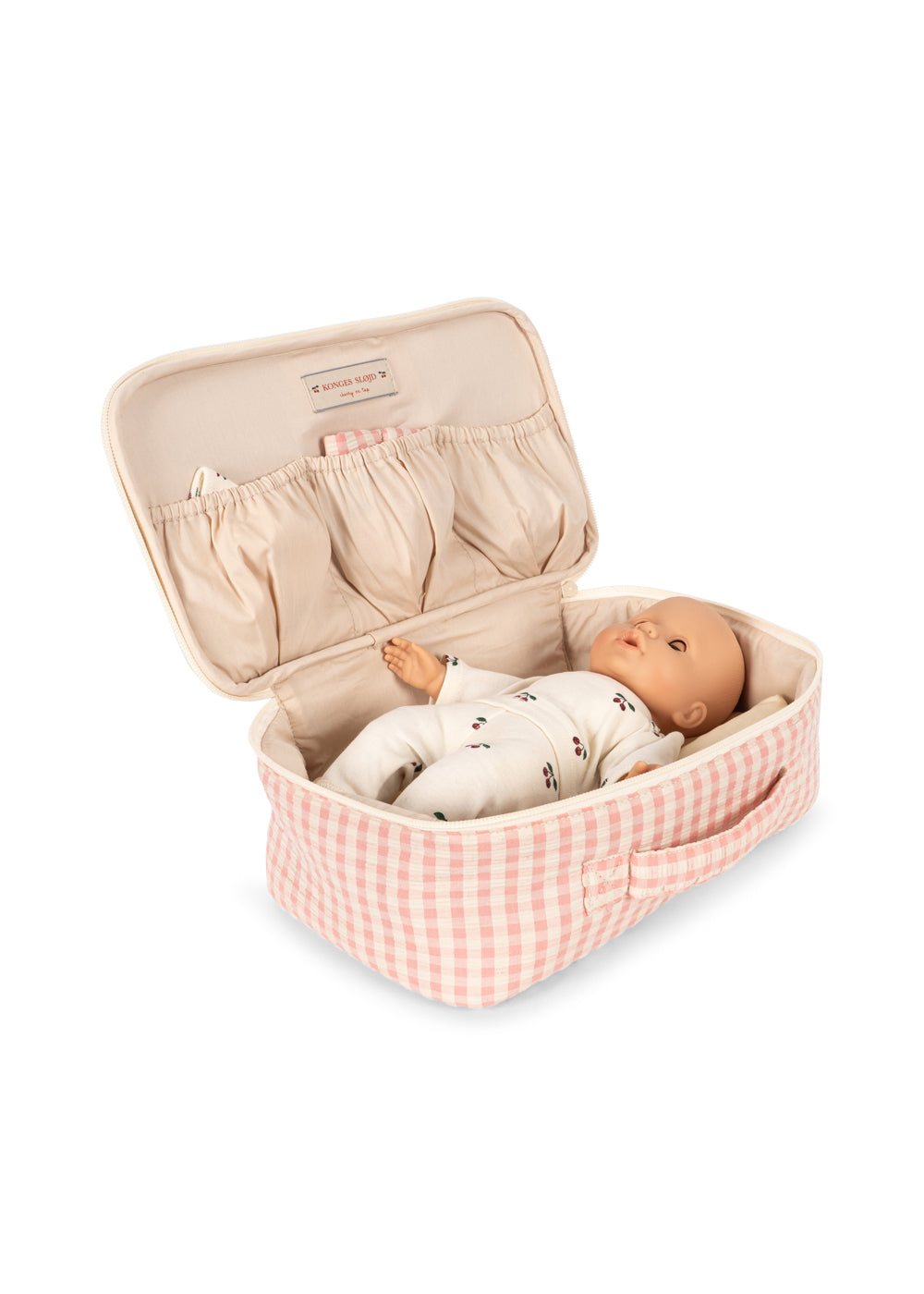 Konges Sløjd Baby Doll Nursery Suitcase Pink Check