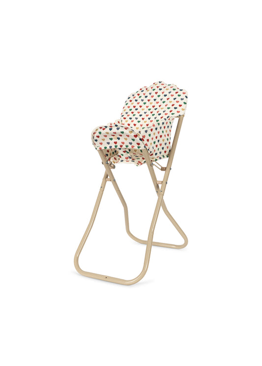 Konges Sløjd Doll High Chair Coeur Coloré