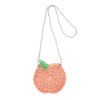 Acorn Peach Straw Bag