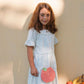 Acorn Peach Straw Bag