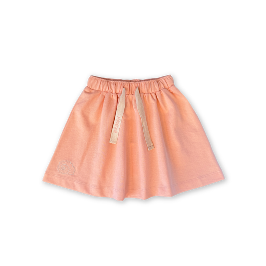 Grown Organic French Terry Shell Skirt Peachy