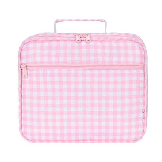 Kinnder Junior Insulated Lunch Bag and Ice Pack Pink Gingham