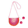 Acorn Pink Rainbow Straw Bag