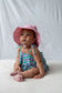 Acorn Pink Wide Brim Infant Hat
