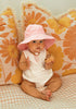 Acorn Pink Wide Brim Infant Hat