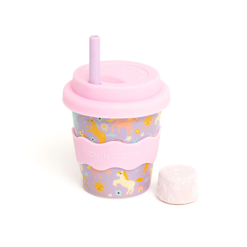 Chino Club Babychino Cup 4oz Purple Unicorn