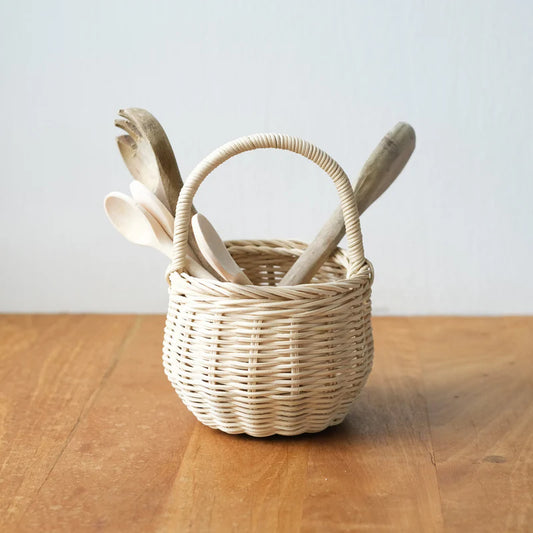 Olli Ella Rattan Berry Basket Straw