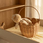 Olli Ella Rattan Tulip Carry Basket Natural