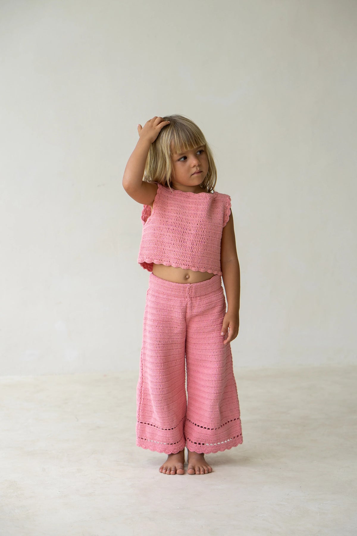 Illoura The Label Crochet Pants Peony