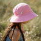 Acorn Terry Towelling Bucket Hat Light Pink