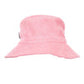Acorn Terry Towelling Bucket Hat Light Pink