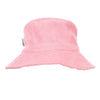 Acorn Terry Towelling Bucket Hat Light Pink