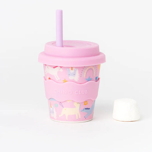 Chino Club Babychino Cup 4oz Pink Unicorn