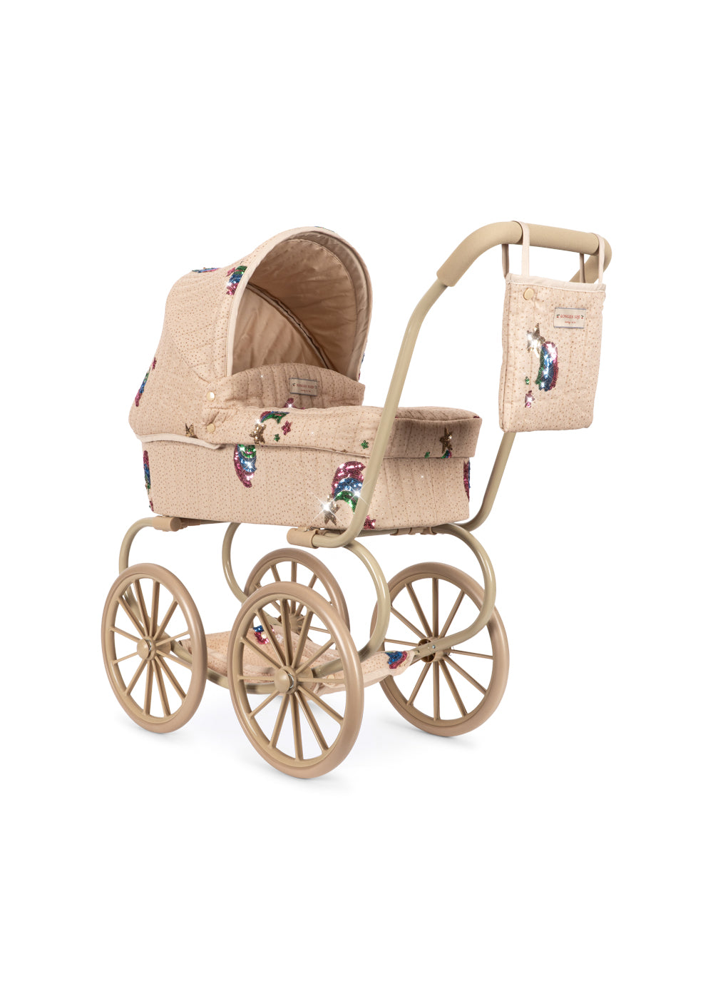 Konges Sløjd Minnie Tulle Doll Pram Rainbow Star