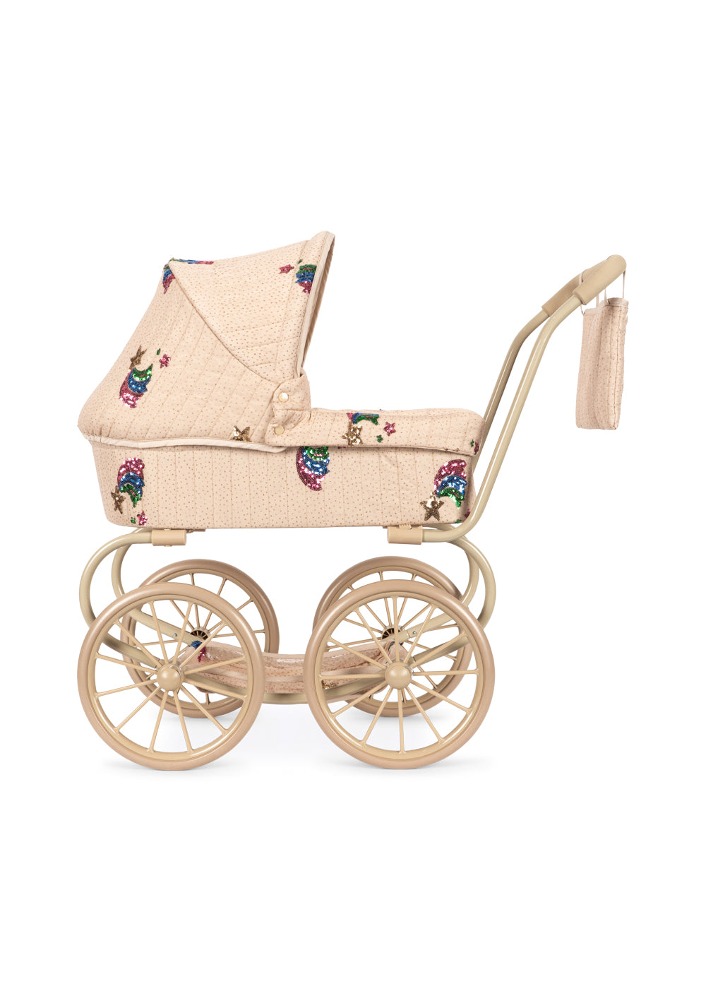 Konges Sløjd Minnie Tulle Doll Pram Rainbow Star