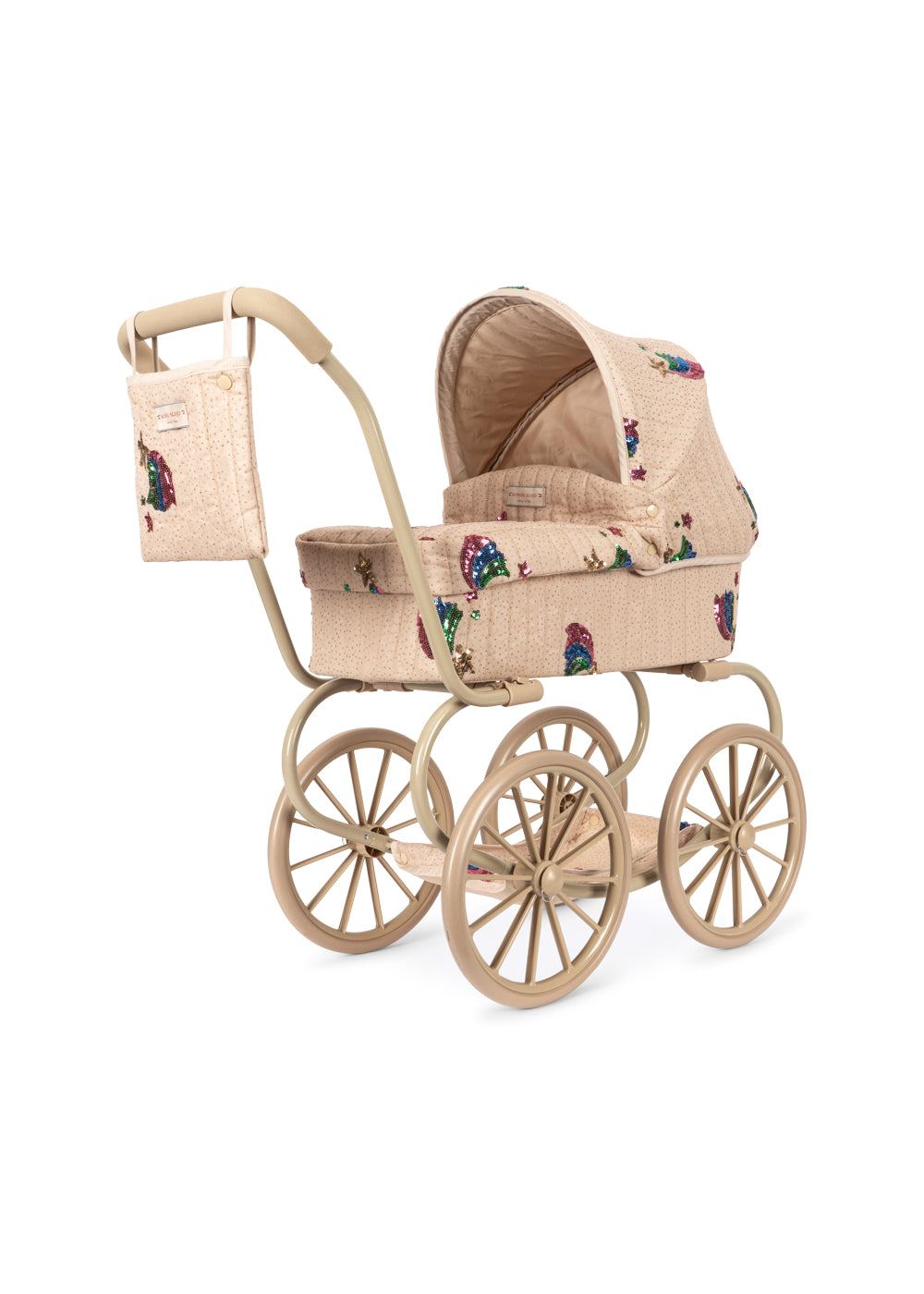 Konges Sløjd Minnie Tulle Doll Pram Rainbow Star