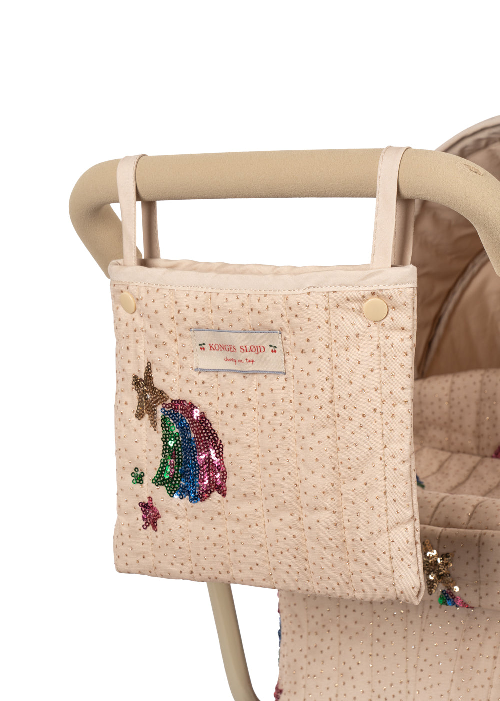 Konges Sløjd Minnie Tulle Doll Pram Rainbow Star