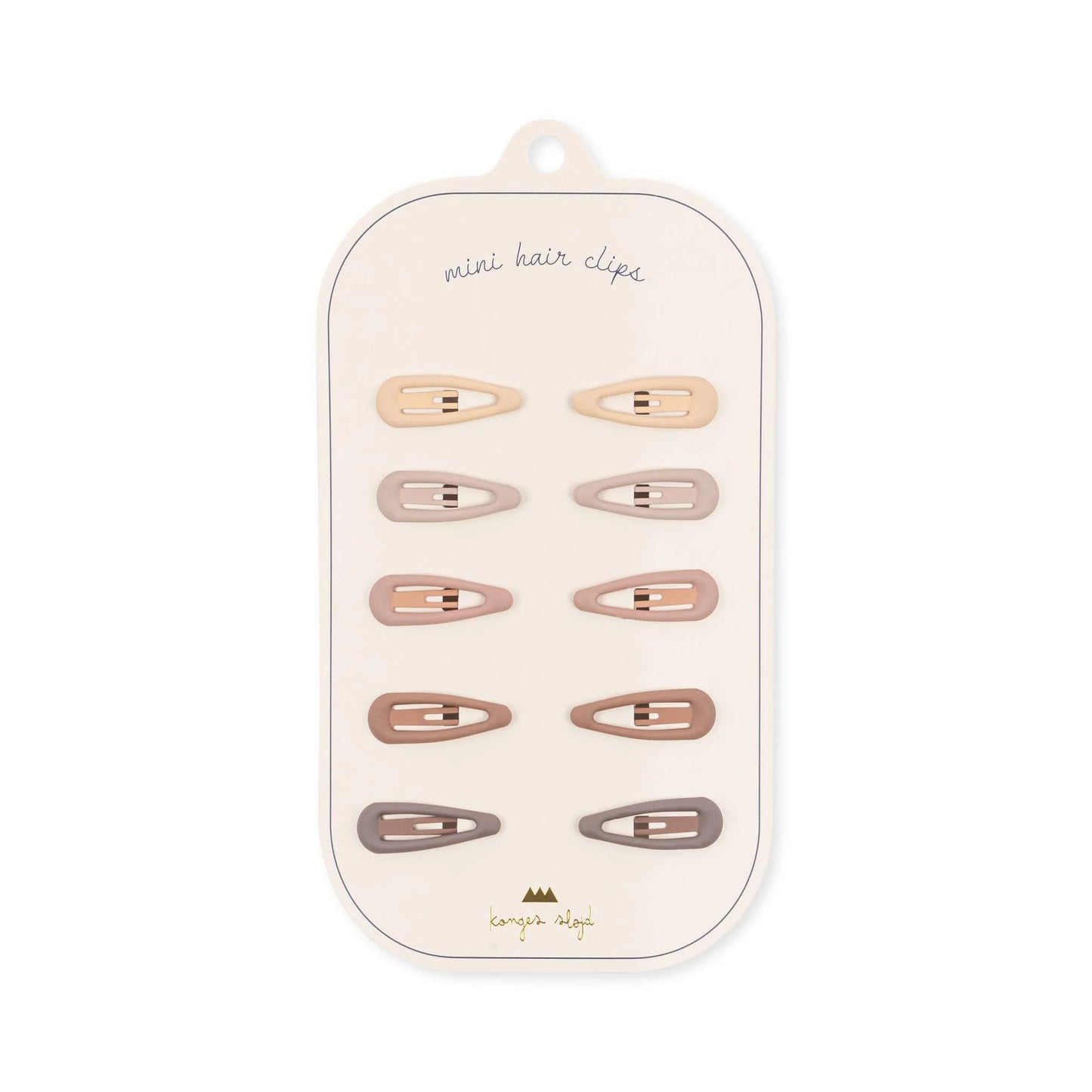 Konges Sløjd 10 Pack Mini Hair Clips Rosie Shades