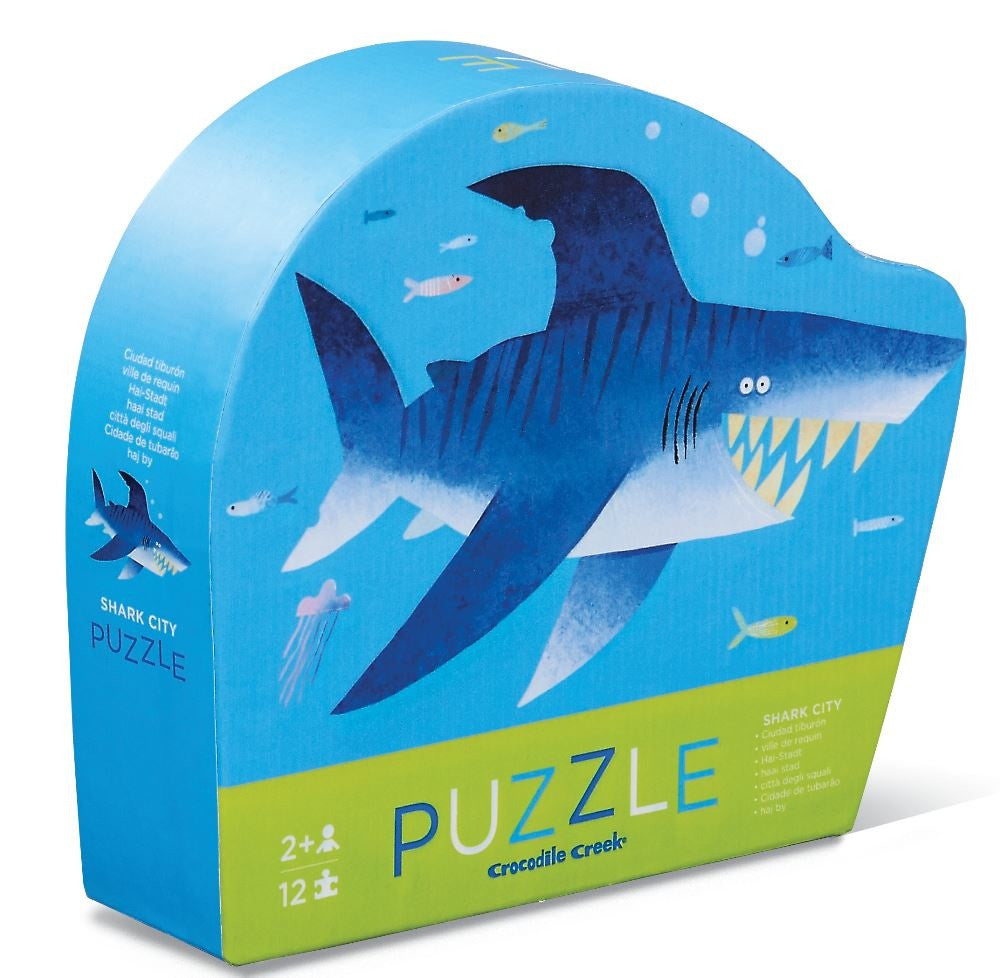 Crocodile Creek  12pc Mini Puzzle  Shark City