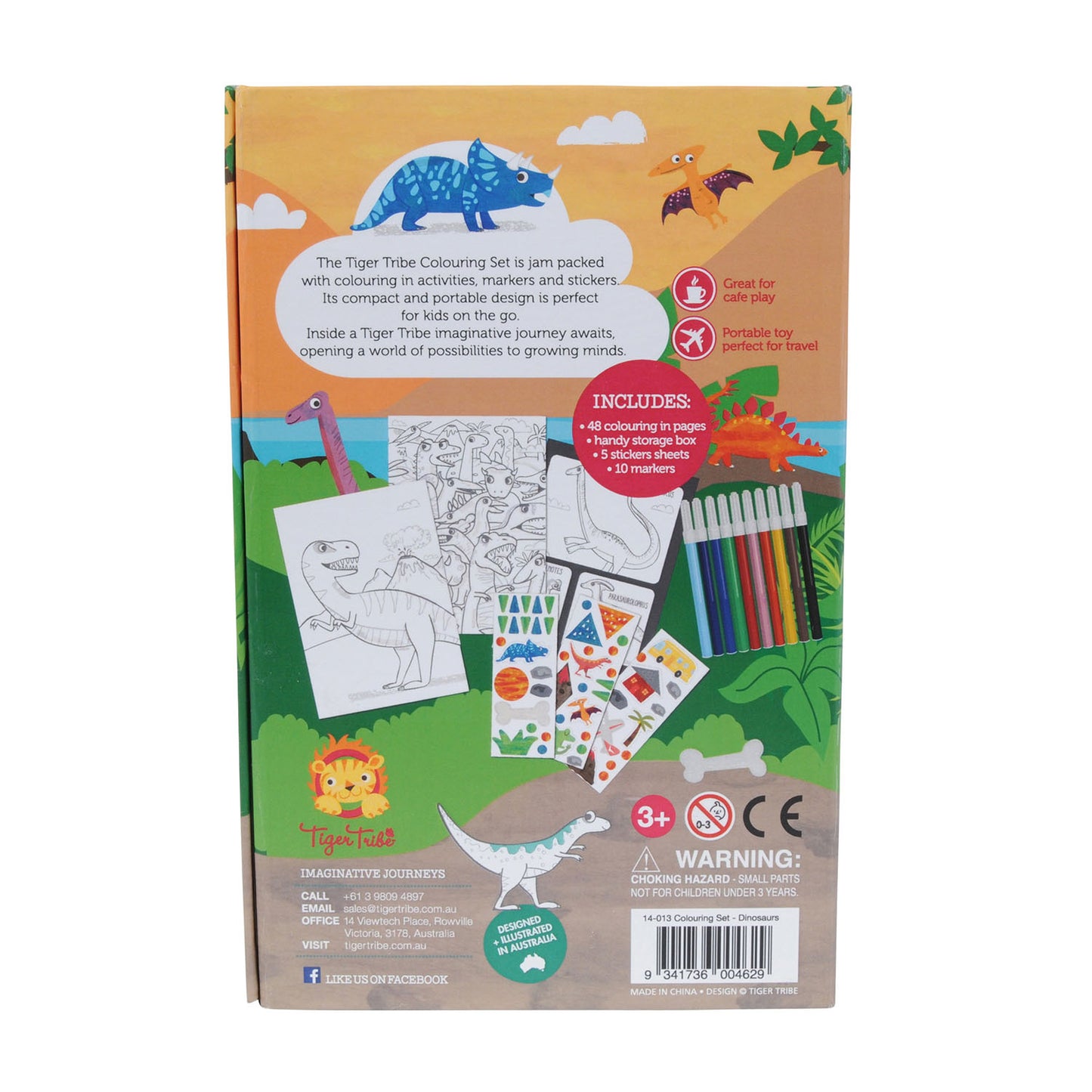 Tiger Tribe Colouring Set Dinosaurs