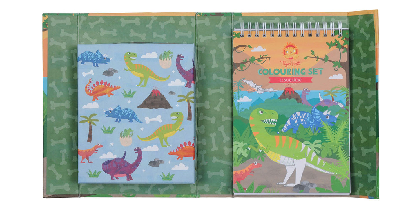 Tiger Tribe Colouring Set Dinosaurs