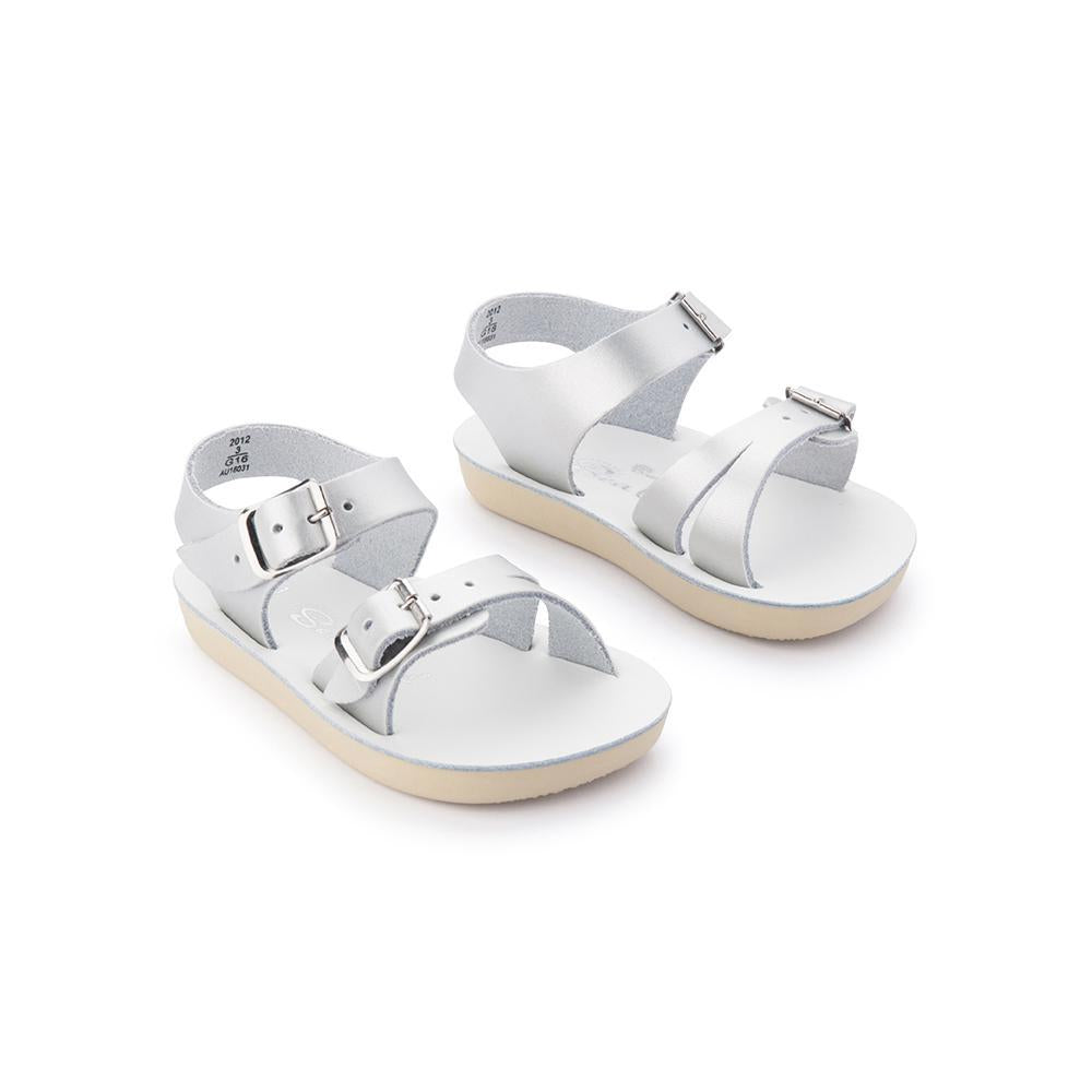 Salt Water Sandals Sun San Sea Wee Silver